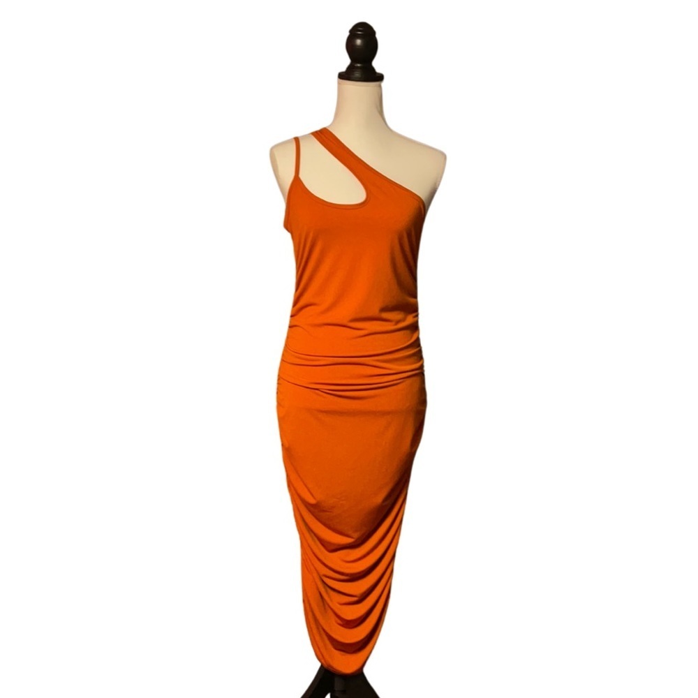 One Shoulder Cut Out Bodycon Dress